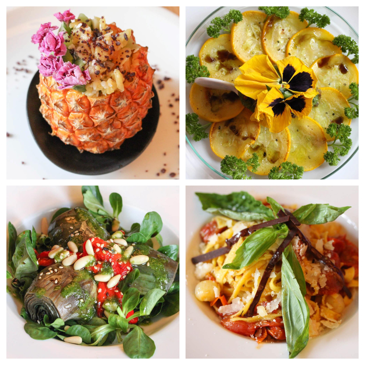 Healthy vegan dishes